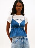 Denim Slim Τοπ Με Λαιμόκοψη V Και Λεπτές Τιράντες  Γυναίκες