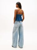 Denim Slim Τοπ Με Λαιμόκοψη V Και Λεπτές Τιράντες  Γυναίκες