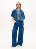 Denim Άνετο Cropped Πουκάμισο  Γυναίκες