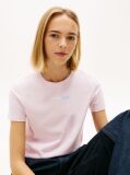Ροζ T-Shirt Με Λογότυπο Και Κλασική Λαιμόκοψη  Γυναίκες