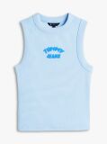 Blue Bubble Logo Slim Tank Top  Women