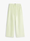 Green Loose Linen Blend Drawstring Trousers  Women