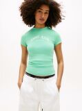 Blue Logo Slim Crew Neck T-Shirt  Women