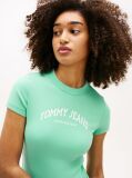 Blue Logo Slim Crew Neck T-Shirt  Women