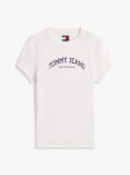 Beige Logo Slim Crew Neck T-Shirt  Women