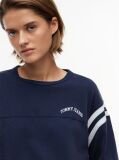 Blue Logo Oversized Crew Neck T-Shirt  Women