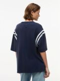 Blue Logo Oversized Crew Neck T-Shirt  Women