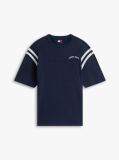 Blue Logo Oversized Crew Neck T-Shirt  Women