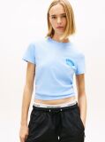 Blue Bubble Logo Crew Neck T-Shirt  Women