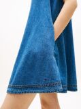 Denim Chambray Sleeveless Mini A-Line Dress  Women