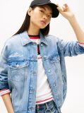 Denim Oversized Denim Τζάκετ Με Σκισίματα  Γυναίκες