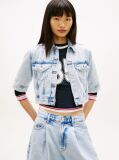 Denim Cropped Denim Τζάκετ  Γυναίκες