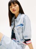 Denim Cropped Denim Τζάκετ  Γυναίκες