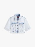 Denim Cropped Denim Τζάκετ  Γυναίκες