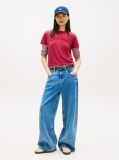 Pink Regular Tonal Logo Crew Neck T-Shirt  Women