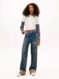 White Regular Tonal Logo Crew Neck T-Shirt  Women