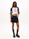 White Logo Slim Raglan Sleeve T-Shirt  Women