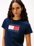 Μπλε T-Shirt Με Tonal Σημαιάκι  Γυναίκες
