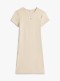 Beige Flag Slim Ribbed Mini Bodycon Dress  Women