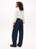 Denim Mid Rise Twisted Tapered Barrel Leg Jeans  Women