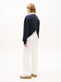 Denim Claire High Rise Wide Leg White Jeans  Women