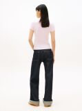 Pink Wavy Flag Jersey Slim T-Shirt  Women