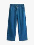 Denim Loose Παντελόνι Με Λάστιχο Και Denim Φινίρισμα  Γυναίκες