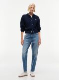 Denim High Rise Tapered Leg Mom Jeans  Women