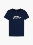 Μπλε T-Shirt Σε Στενή Γραμμή Με Λογότυπο  Γυναίκες