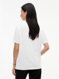 Άσπρο T-Shirt Από Jersey Σε Άνετη Γραμμή Με Λογότυπο  Γυναίκες
