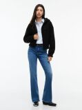 Μαύρο Hoody Με Teddy Fleece Φινίρισμα Και Φερμουάρ  Γυναίκες