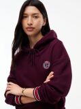 Μωβ Boxy Hoody Με Σημαία  Γυναίκες