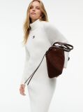 Άσπρο Midi Πλεκτό Φόρεμα Oversized  Γυναίκες