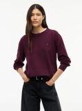 Purple Boxy Crew Neck Jumper  Women