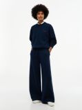 Μπλε Παντελόνι Φόρμας Wide Leg  Γυναίκες
