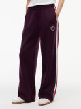 Purple Global Stripe Crest Joggers  Women