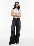 Denim Daisy Distressed Low Rise Loose Jeans  Women