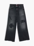 Denim Daisy Distressed Low Rise Loose Jeans  Women