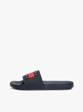Blue Essential Flag Badge Pool Slides  Men