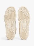 White Essential Retro Leather Basketball Trainers  Men