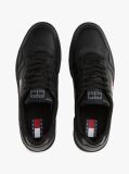 Μαύρο Δερμάτινα Sneakers Με Colour-Blocked Λεπτομέρεια  Άνδρες