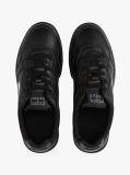 Μαύρο Δερμάτινα Sneakers Με Colour-Blocked Λεπτομέρεια  Άνδρες