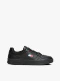 Μαύρο Δερμάτινα Sneakers Με Colour-Blocked Λεπτομέρεια  Άνδρες