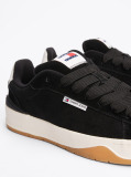 Black Suede Textured Midsole Trainers  Men