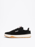 Black Suede Textured Midsole Trainers  Men