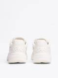 Beige Colour-Blocked Mixed Texture Trainers  Men