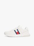 Beige Mixed Texture Fine Cleat Trainers  Men