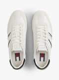 Beige Retro Serrated Trainers With Leather  Men