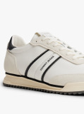Beige Retro Serrated Trainers With Leather  Men