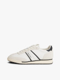 Beige Retro Serrated Trainers With Leather  Men